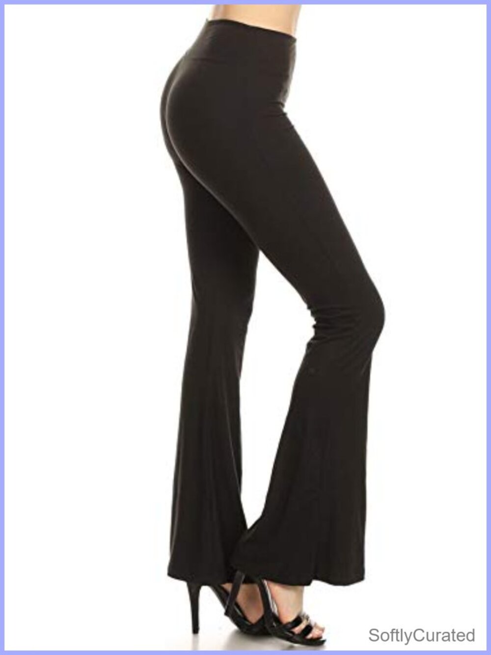 High Waisted Wide Leg Palazzo Lounge Pants Pull On Stretch Comfort
